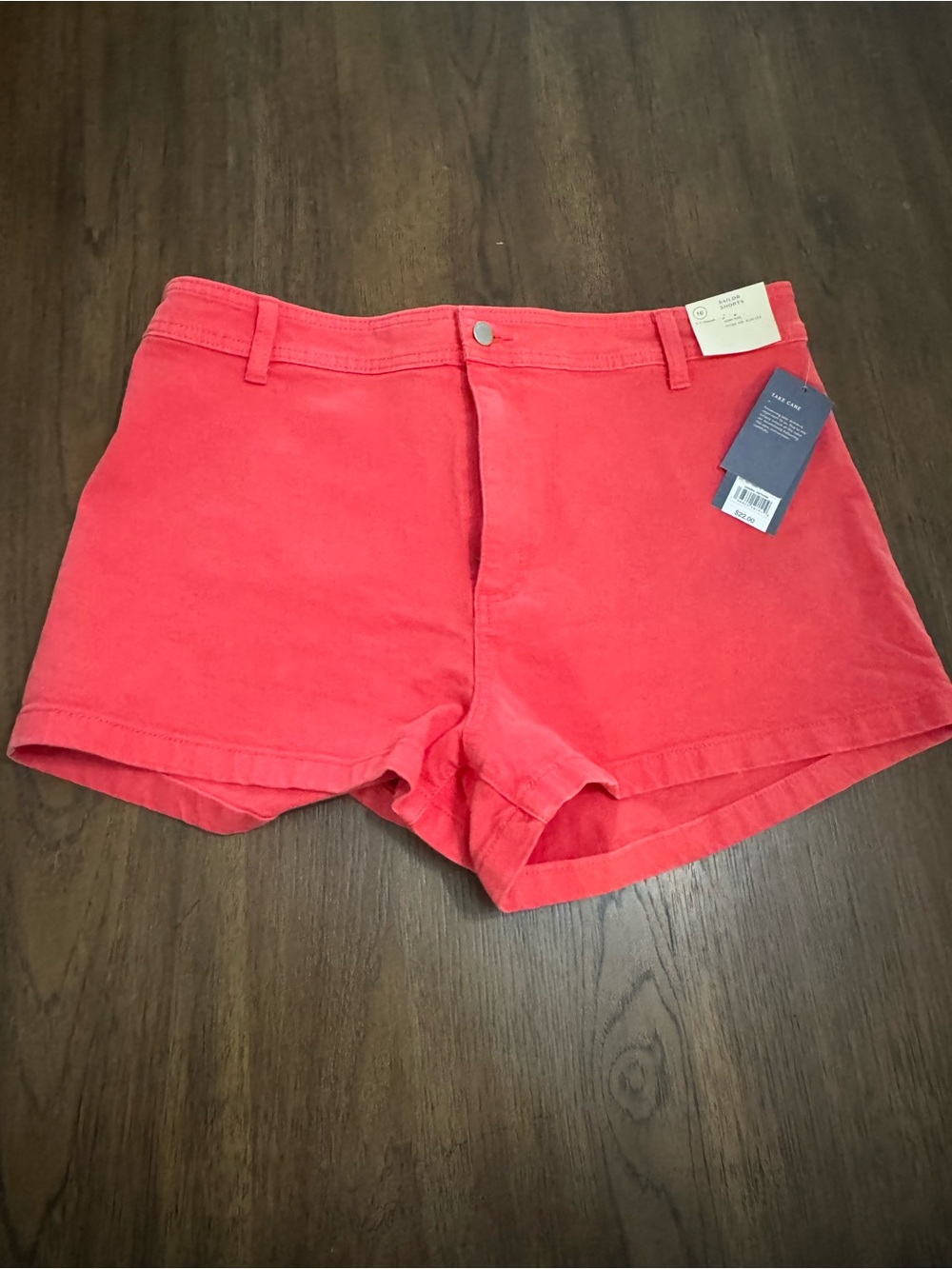 Universal Thread Coral High-Waist Cotton Shorts